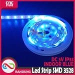 LED STRIP SMD 3528 SINGLE COLOUR DC 5V IP33 INDOOR BLUE PER 5CM - Image 3