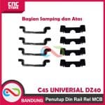 PENUTUP Din Rail Rel MCB END STOP Dudukan MCB Rel Panel Kontaktor C45 UNIVERSAL DZ40 - Image 3