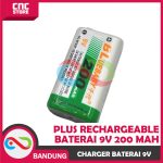 CHARGER BATERAI 9V BL-09 PLUS RECHARGEABLE BATERAI 9V 200 MAH - Image 3