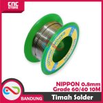 TIMAH SOLDER NIPPON DIAMETER 0.8 ALLOY 60 / 40 1 ROLL 10 METER 10M - Image 2