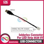 USB CONNECTOR LED STRIP SMD 3528 DC 5V 2PIN 8MM SOLDERLESS CONNECTOR - Image 2