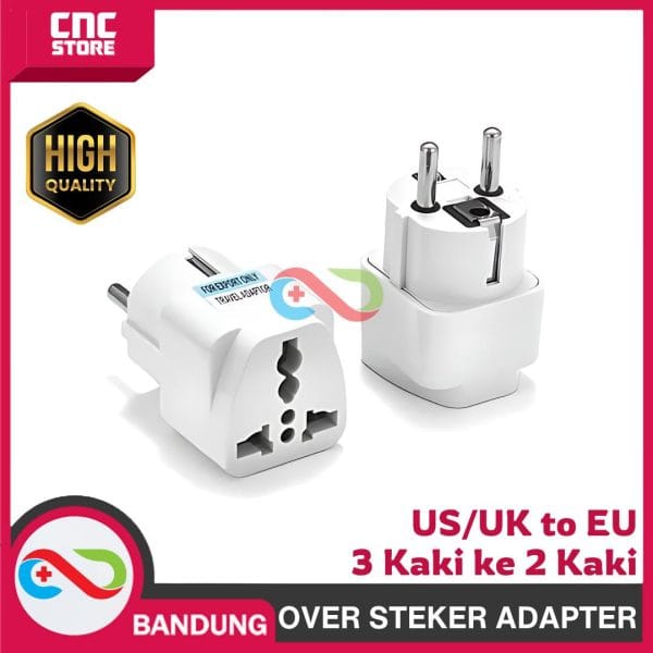 KONVERTER STEKER PLUG OVER CONVERTER COLOKAN 3 KAKI KE 2 KAKI STOP KONTAK