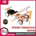 MAINAN EDUKASI PESAWAT TERBANG KAYU RAKITAN STEM DIY