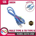 Kabel Data USB 2.0 Type A to B Male to Male 30cm - Kabel untuk Arduino UNO dan Printer