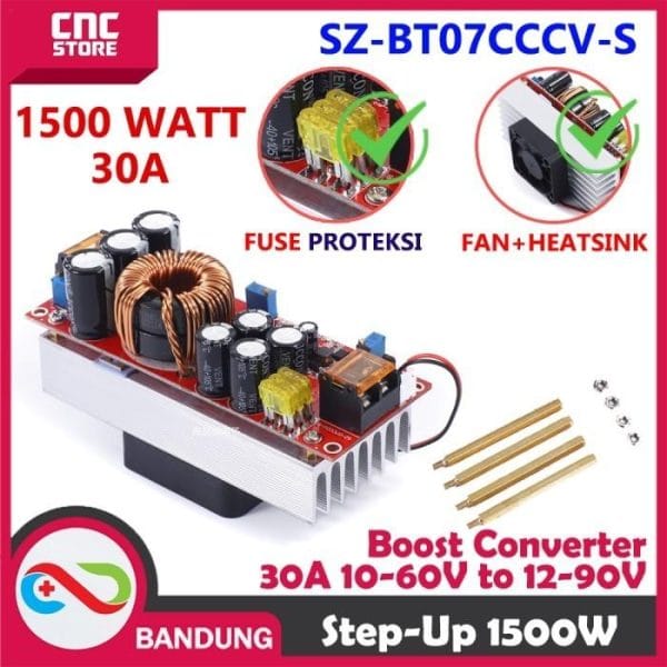 MODULE STEP UP 30A 1500W 1500 CONVERTER DC10-60V TO 12-80V