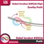 KABEL SERABUT AWG 28 AWG28 HIGH QUALITY PUTIH - Image 2