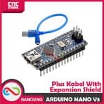 ARDUINO NANO V3 ATMEGA328P CH340G 5V 16MHZ WITH EXPANSION SHIELD - Image 3