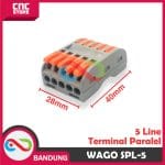 TERMINAL PARALEL 5 LINE KONEKTOR SAMBUNGAN CONNECTOR BLOCK WAGO SPL-5 - Image 2