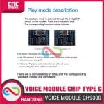 Modul Suara CH9300-TF Voice Module Chip Plug-in Type C – Untuk Koneksi Audio dan Proyek DIY - Image 5