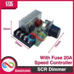 SCR 220VAC THYRISTOR 4000W DIMMER SPEED CONTROLLER MOTOR WITH FUSE - Image 5