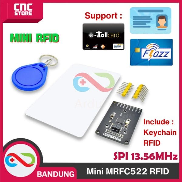 MODULE RFID MRFC522 MINI 13.56MHZ SPI CARD + KEYCHAIN