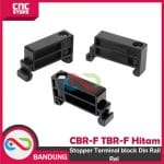 Stopper Terminal block Din rail Rel CBR-F TBR-F Hitam - Image 2