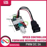 PWM DC Kontrol Kecepatan Motor DC 6V 12V 24V 3A – PWM + Switch Bolak-Balik - Image 2