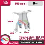 STOPPER TAB TIPE UK-B1 UK-B2 LABEL HOLDER UNTUK TERMINAL BLOCK/ BLOK UK SCHT5s KW -UK-B2 - Image 4