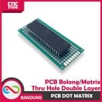 PCB DOT MATRIX THRU HOLE DOUBLE LAYER 3X7CM 3*7CM - Image 3