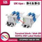 STOPPER TAB TIPE UK-B1 UK-B2 LABEL HOLDER UNTUK TERMINAL BLOCK/ BLOK UK SCHT5s KW -UK-B2 - Image 3