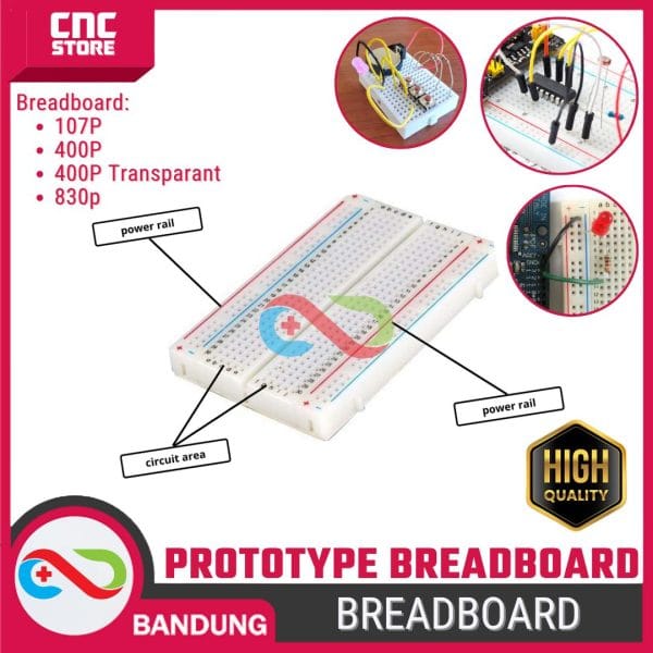 BREADBOARD MB-102 SOLDERLESS 830 830P
