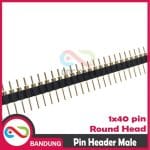 PIN HEADER MALE ROUND HEAD SINGLE ROW 1X40 2.54MM - Image 4