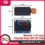 LCD IPS TFT MODULE 1.47" 172X320 OLED SPI ST7789 FOR ARDUINO ESP8266 - Image 2