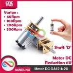 GA12-N20 N20 DC MOTOR HIGH TORQUE METAL GEAR 6V 200RPM
