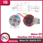 MOTOR DC JGA25-370 DC 12V GEARBOX HIGH TORQUE DINAMO WITH DISC ENCODER -130 RPM - Image 5