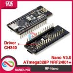 RF-NANO ARDUINO NANO V3.0 ATMEGA328P INTEGRATE NRF24L01+ WIRELESS 2.4GHz - Image 3