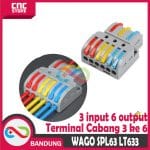 TERMINAL CABANG 3 KE 6 KABEL KONEKTOR SPLITTER 3x6 LT 633 WAGO SPL 63 - Image 2