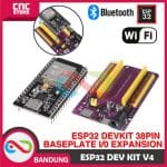 ESP32 ESP-32S DOIT WIFI BLUETOOTH IOT DUAL CORE TYPE-C 38 PIN PLUS EXPANSION BASE PLATE