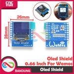 OLED SHIELD 0.66 INCH FOR WEMOS D1 MINI