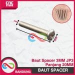 10 PCS BAUT 3MM SPACER JP3 PANJANG 20MM ALUMINIUM - Image 2