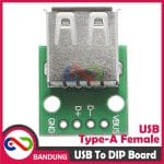 USB TYPE A FEMALE TO DIP ADAPTER CONVERTER 2.54MM PCB BOARD FOR ARDUINO - Image 3