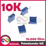POTENSIOMETER 10K POTENTIOMETER POTENSIO TRIMPOT MULTITURN VR 3296W-1-103LF 103 - Image 5