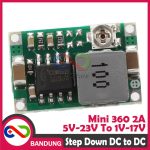 SUPER MINI 360 ULTRA SMALL ADJUSTABLE DC STEP DOWN LM2596 2A 5V-23V TO 1V-17V MODULE - Image 3