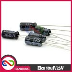 CAPACITOR ELECTROLYTIC ELCO KAPASITOR ELEKTROLIT ELKO 10UF 10UF/25V - Image 2