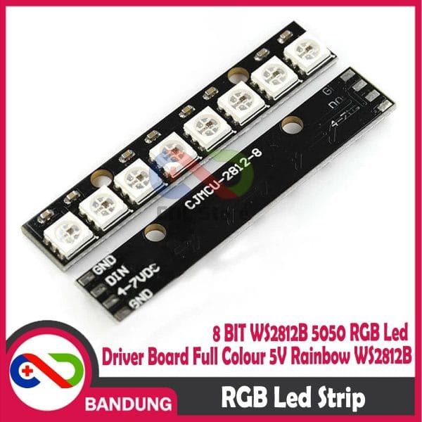 8 BIT WS2812B 5050 RGB LED DRIVER BOARD FULL COLOR 5V RAINBOW WS2812