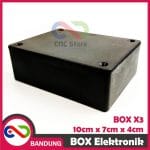 BOX ELEKTRONIK X3 KOTAK RANGKAIAN ARDUINO 10x7x4 CASING BLACK BOX X-3 - Image 4