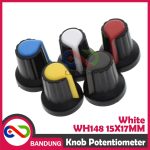 KNOB POTENTIOMETER POTENSIOMETER ROTARY WH148 15X17MM WHITE PUTIH - Image 2