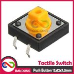 TACTILE SWITCH PUSH BUTTON TC-1212T 12x12x7.3 MM FOR ARDUINO - Image 2