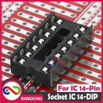 SOCKET SOKET IC DIP-14 DIP14 14P 14 NARROW - Image 4