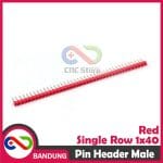 PIN HEADER MALE STRIP SINGLE ROW 1X40 2.54MM RED MERAH FOR ARDUINO MINI NANO - Image 2
