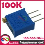 POTENSIOMETER 100K POTENTIOMETER POTENSIO TRIMPOT MULTITURN VR 3296W-1-104LF 104 - Image 3