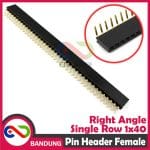 PIN HEADER STRIP FEMALE 1X40 2.54MM RIGHT ANGLE L SHAPED BENGKOK - Image 4