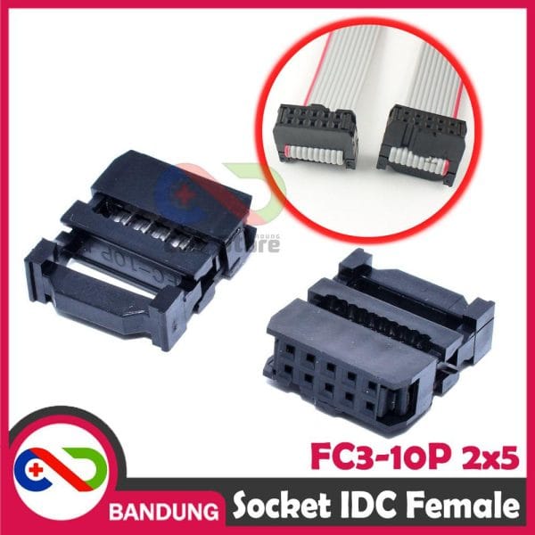 FC3-10P SOCKET SOKET AMPHENOL IDC 2x5 10PIN HEADER FEMALE FOR ISP