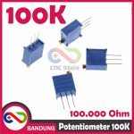 POTENSIOMETER 100K POTENTIOMETER POTENSIO TRIMPOT MULTITURN VR 3296W-1-104LF 104 - Image 5
