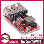 DC-DC USB STEP DOWN CONVERTER 6V-24V TO 5V 3A MODULE - Image 5