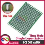 PCB DOT MATRIX THRU HOLE SINGLE LAYER 5X7CM 5*7CM