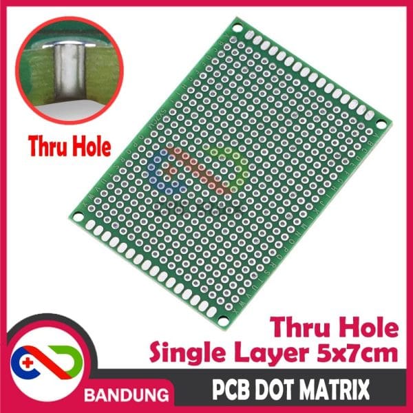 PCB DOT MATRIX THRU HOLE SINGLE LAYER 5X7CM 5*7CM