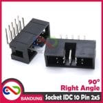 DC3-10P RIGHT ANGLE SOCKET SOKET PIN IDC 2x5 10PIN BOX HEADER MALE FOR ISP JTAG