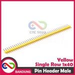 PIN HEADER MALE STRIP SINGLE ROW 1X40 2.54MM YELLOW KUNING FOR ARDUINO MINI NANO - Image 2