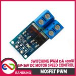 MOSFET POWER SWITCH SWITCHING PWM 15A 400W 5V-36V DC MOTOR SPEED CONTROL - Image 2